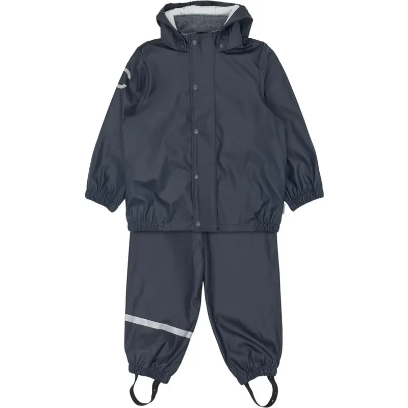 Mikk-Line Dark Navy Pu Rain Set W/O Susp. 1