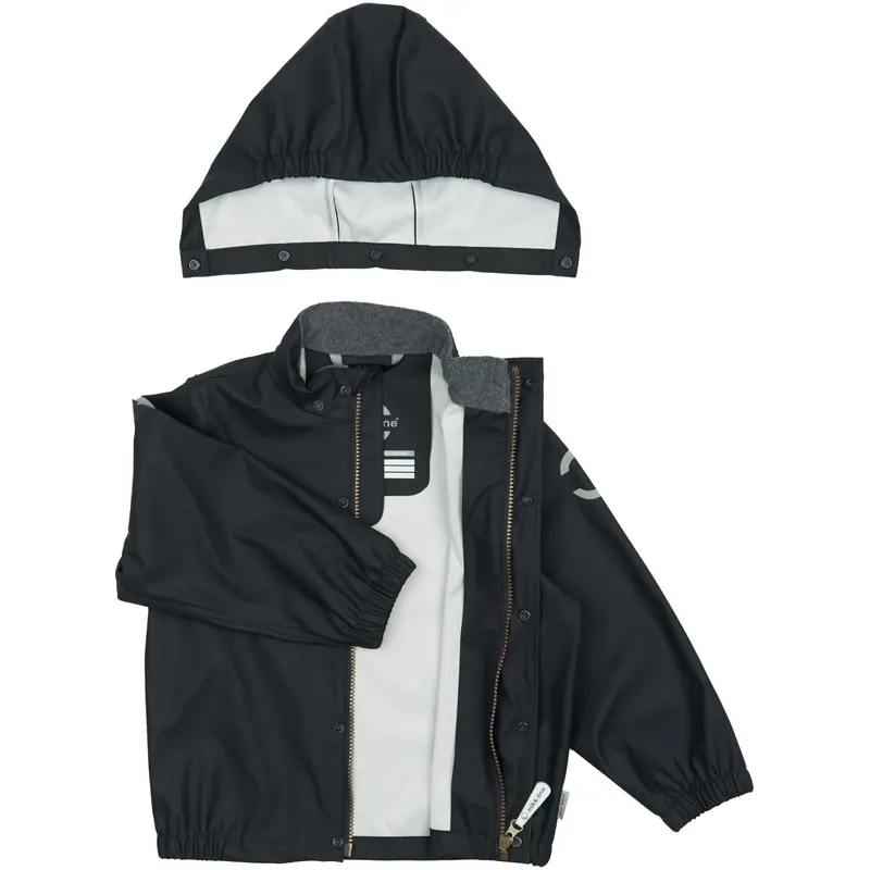 Mikk-Line Dark Navy Pu Rain Set W. Susp. 4