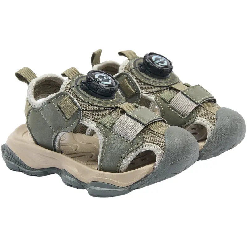 Mikk-Line Dusty Olive Hiking Sandal With Spin 1
