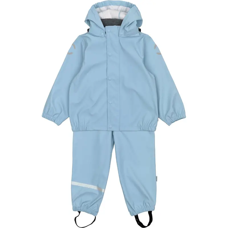 Mikk-Line Faded Denim Pu Rain Set W. Susp. 1