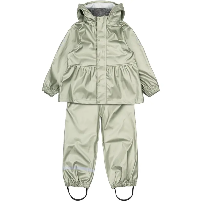Mikk-Line Green Bay Pu Metallic Rain With Suspenders/104 1