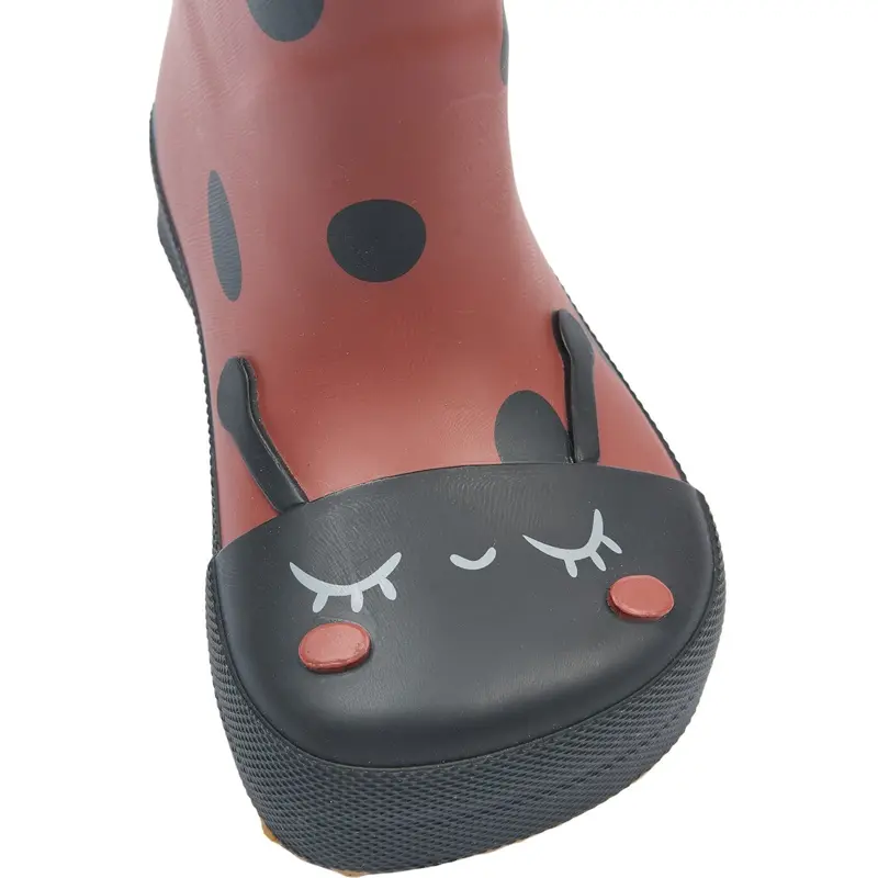 Mikk-Line Henna Wellies Ladybug Barefoot 3