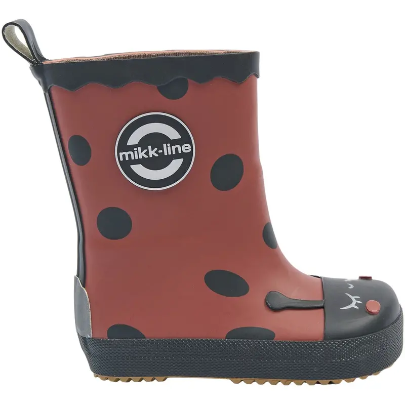 Mikk-Line Henna Wellies Ladybug Barefoot 4