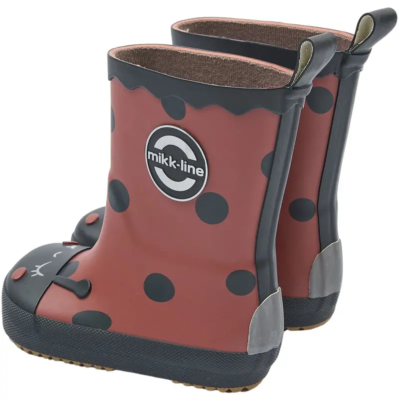 Mikk-Line Henna Wellies Ladybug Barefoot 5