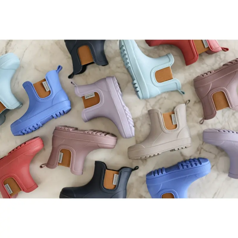Mikk-Line Lavender Gray Wellies Short Tpr 3
