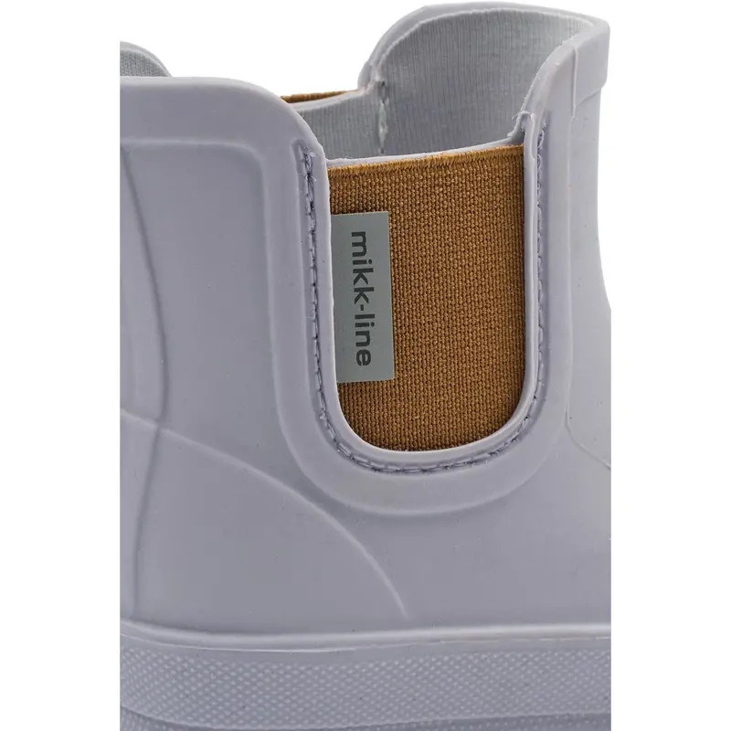 Mikk-Line Lavender Gray Wellies Short Tpr 4