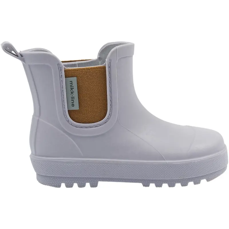 Mikk-Line Lavender Gray Wellies Short Tpr 6