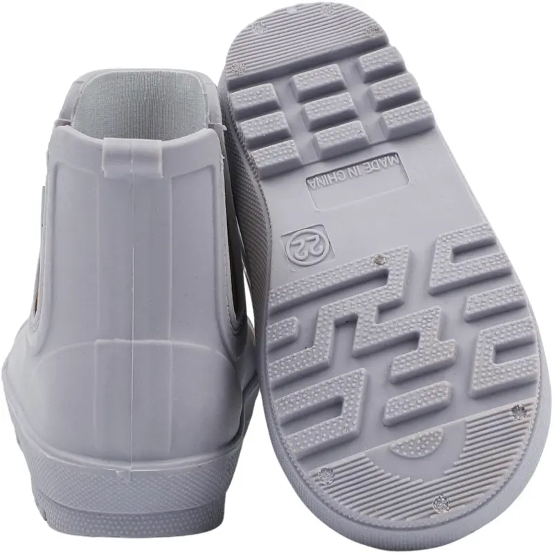 Mikk-Line Lavender Gray Wellies Short Tpr 8