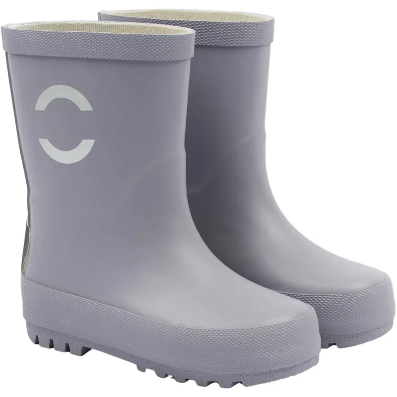 Mikk-Line Lavender Gray Wellies Solid 1