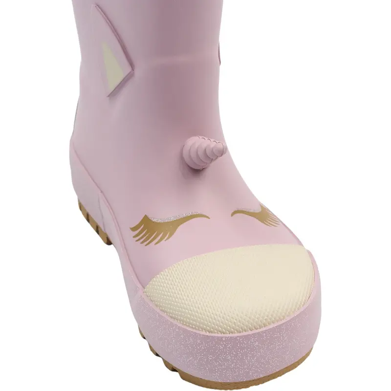 Mikk-Line Mauve Shadows Wellies 3D Unicorn 3