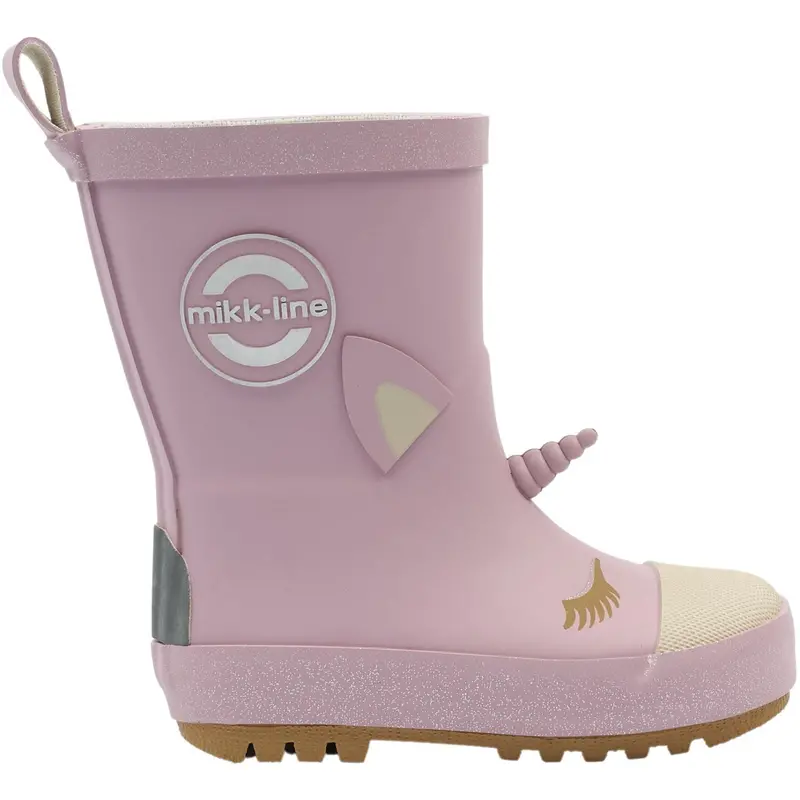 Mikk-Line Mauve Shadows Wellies 3D Unicorn 4