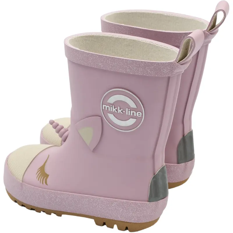 Mikk-Line Mauve Shadows Wellies 3D Unicorn 6