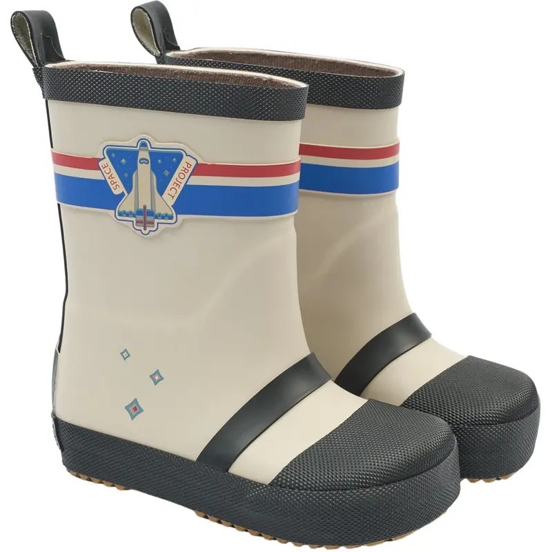 Mikk-Line Oyster Gray Wellies Astronaut Barefoot 1