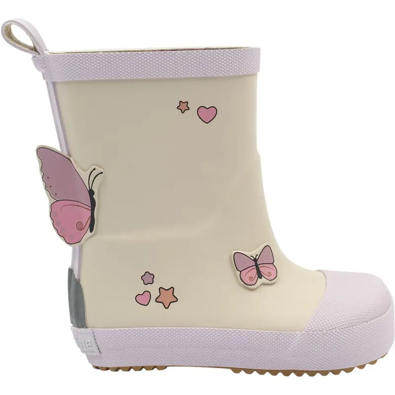 Mikk-Line Oyster Gray Wellies Butterfly Barefoot 4