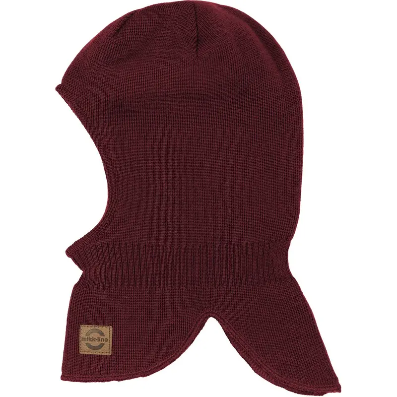 Mikk-Line Rum Raisin Knitted Balaclava With Wool & Windstop 1