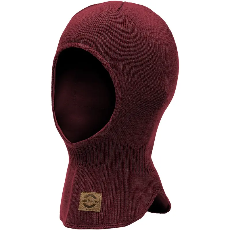 Mikk-Line Rum Raisin Knitted Balaclava With Wool & Windstop 2