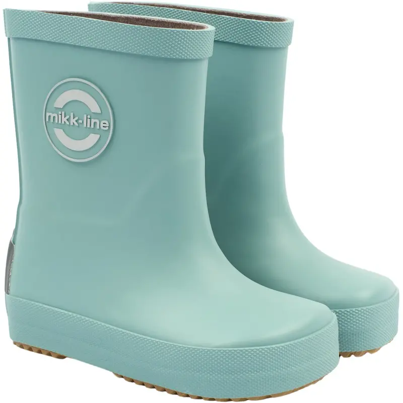 Mikk-Line Stone Blue Wellies Solid - Barefoot 1