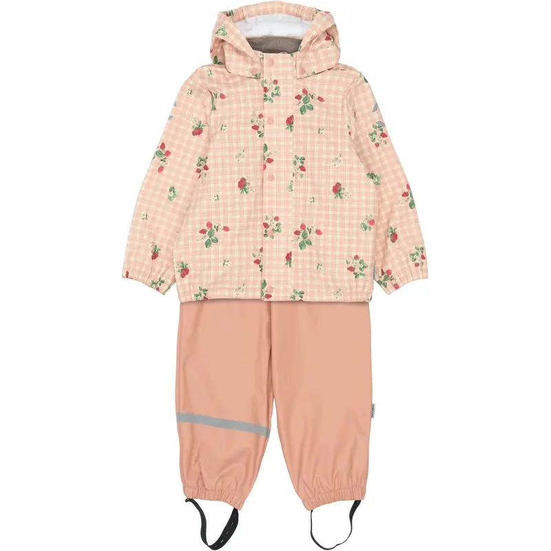 Mikk-Line Strawberry Aop Pu Rain Set Aop 1