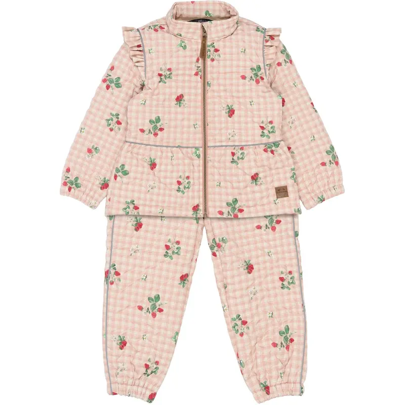 Mikk-Line Strawberry Aop Thermal+ Frill Set Aop 1