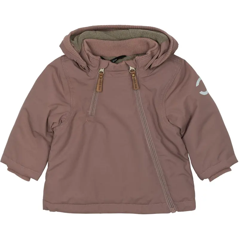 Mikk-Line Twilight Mauve Nylon Baby Jacket - Solid 1