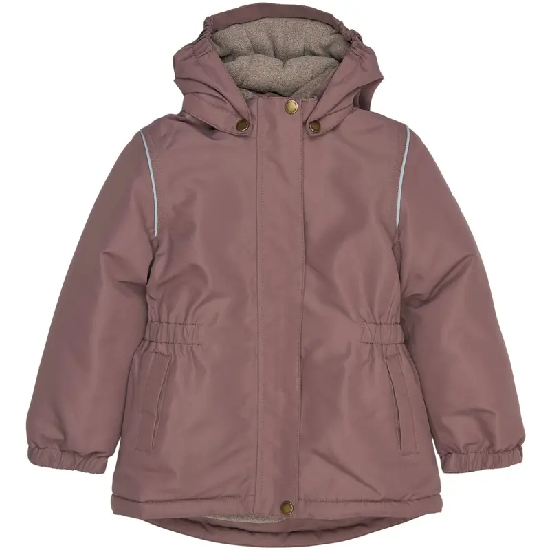 Mikk-Line Twilight Mauve Winter Jacket Waist Solid 1