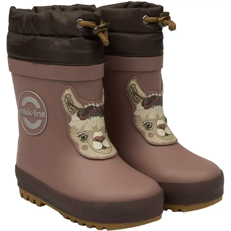 Mikk-Line Twilight Mauve Winter Wellies 3D 1