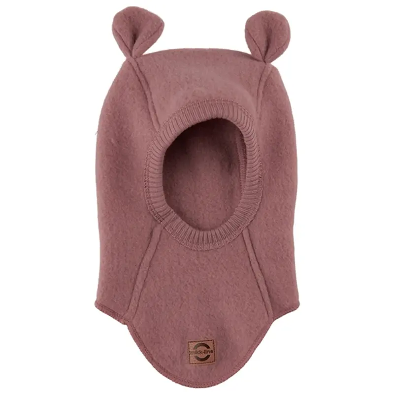 Mikk-Line Wool Balaclava W. Ears Burlwood 1
