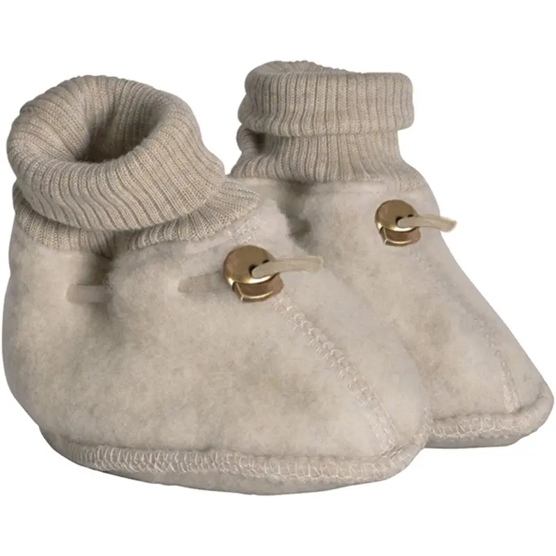 Mikk-Line Wool Footies Melange Offwhite 1