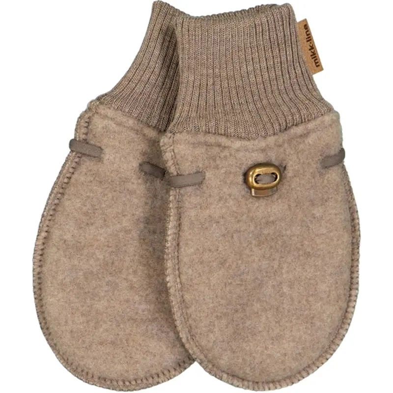Mikk-Line Wool Mittens Melange Denver 1