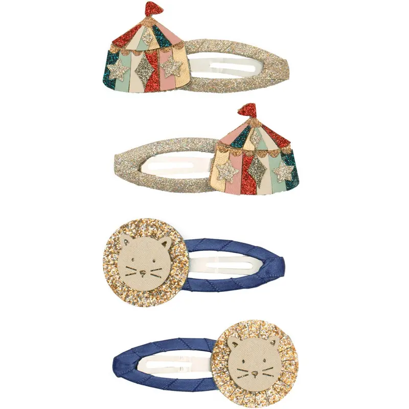 Mimi & Lula 4 Hair Clips - Lion Circus 1