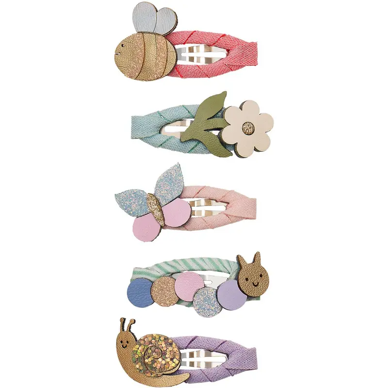 Mimi & Lula 5 Hårspænder - Mini Beasts Bouquet 1