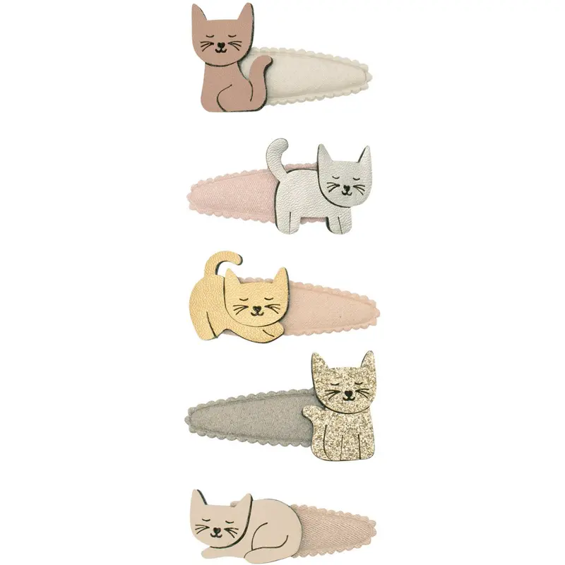 Mimi & Lula 5 Hårspænder - Mini Kitty Cat 1