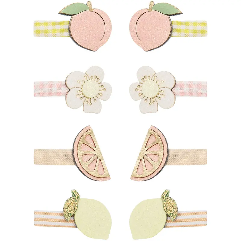 Mimi & Lula 8 Hårclips - Mini Citrus Peaches And Cream 1