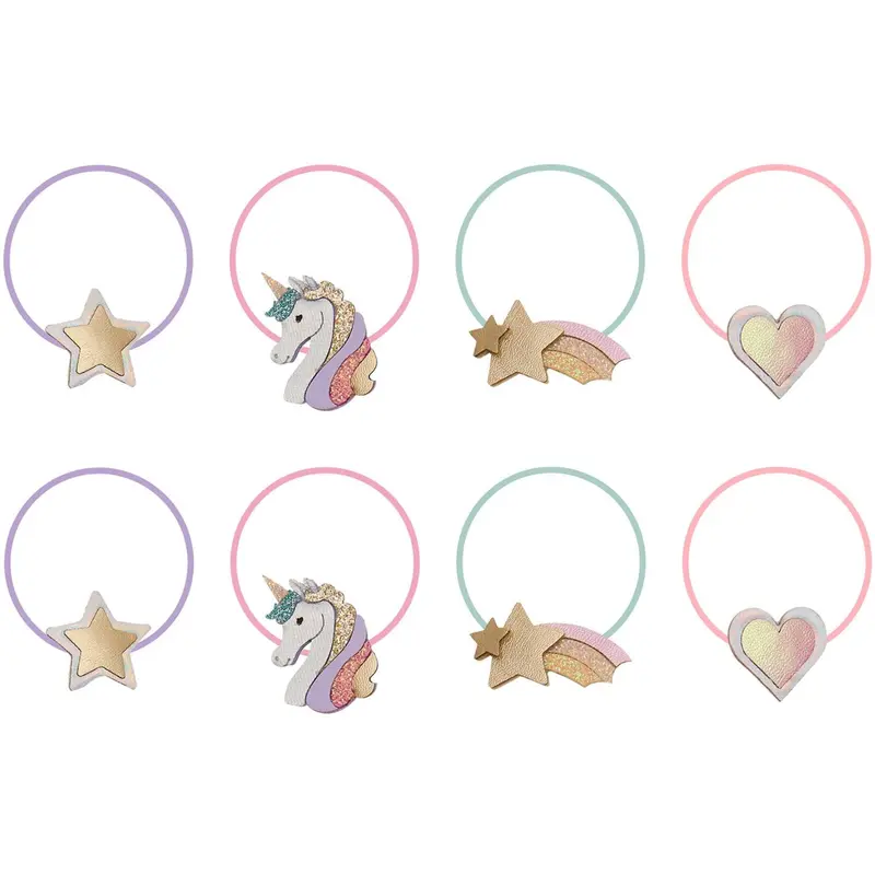 Mimi & Lula 8 Hårelastikker - Mini Dreamy My Little Unicorn 1