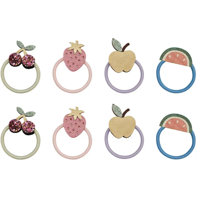 Mimi & Lula 8 Hårelastikker - Mini Fruit Salad Spring On The Farm 1