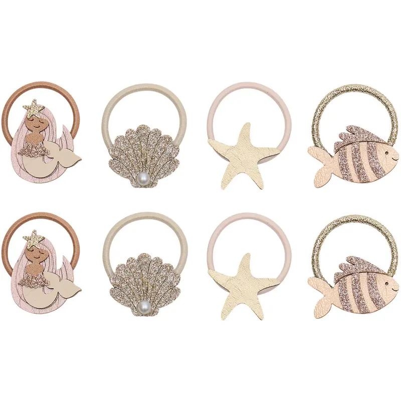 Mimi & Lula 8 Hårelastikker - Mini Mermaid Oceal Pearl 1