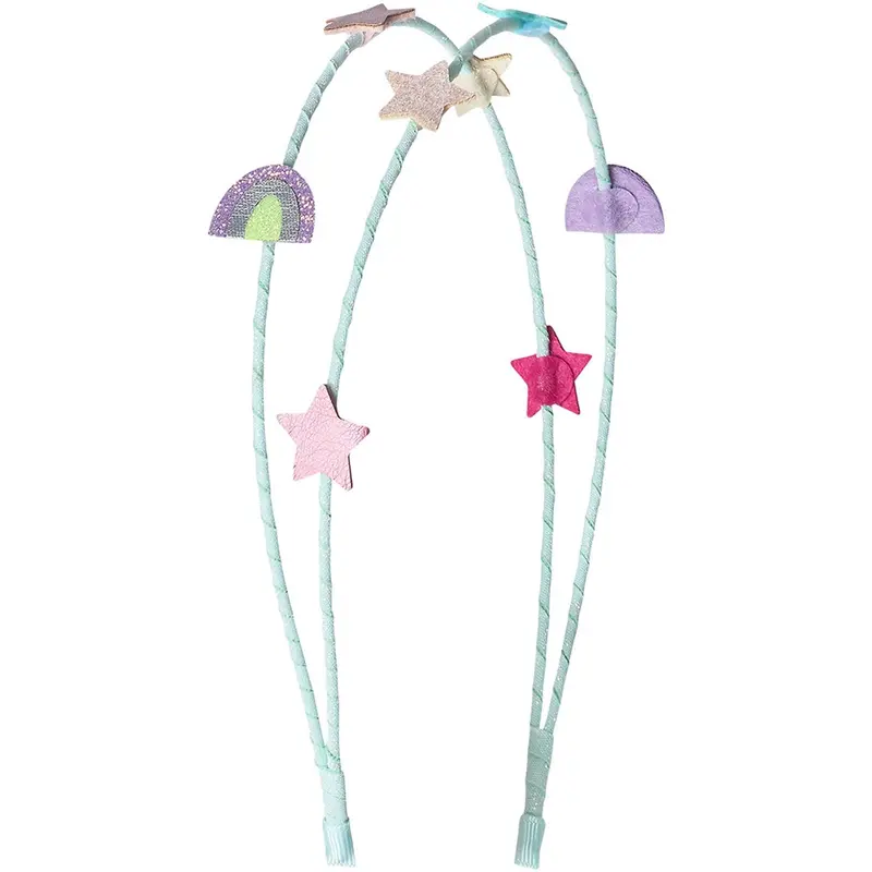 Mimi & Lula Double Hårbøjle - Rainbow And Star My Little Unicorn 1