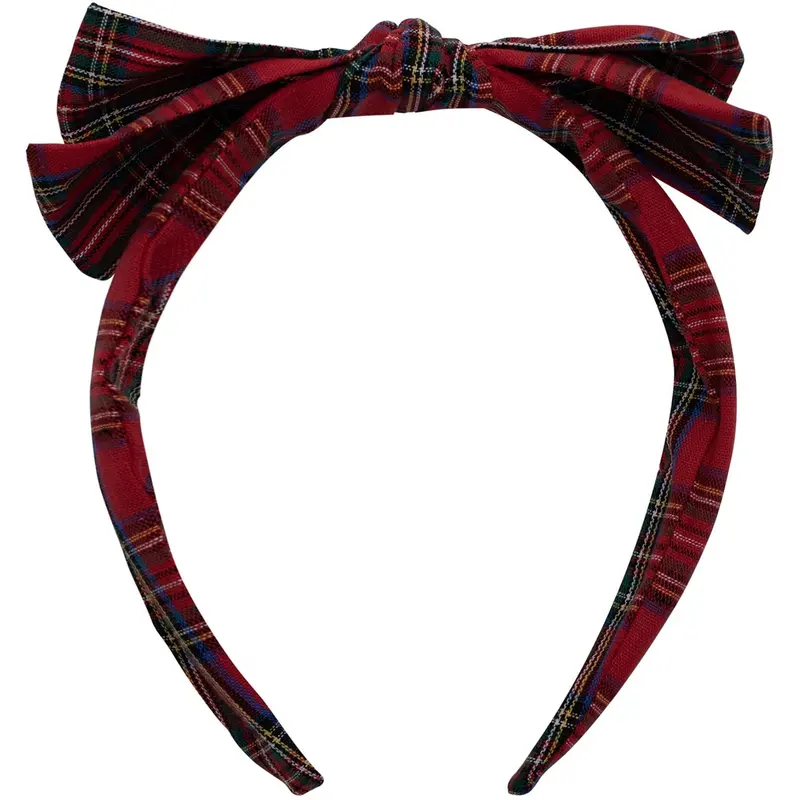 Mimi & Lula Hårbøjle - Red Tartan Edie Pony Pals 1