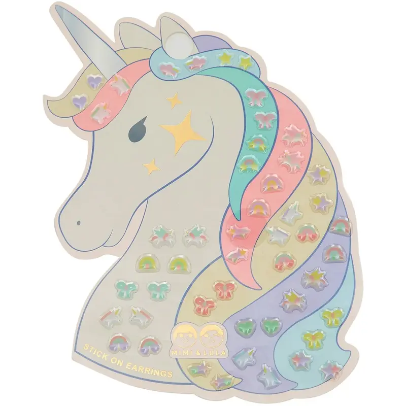 Mimi & Lula Ørestickers 25 Par - My Little Unicorn 1