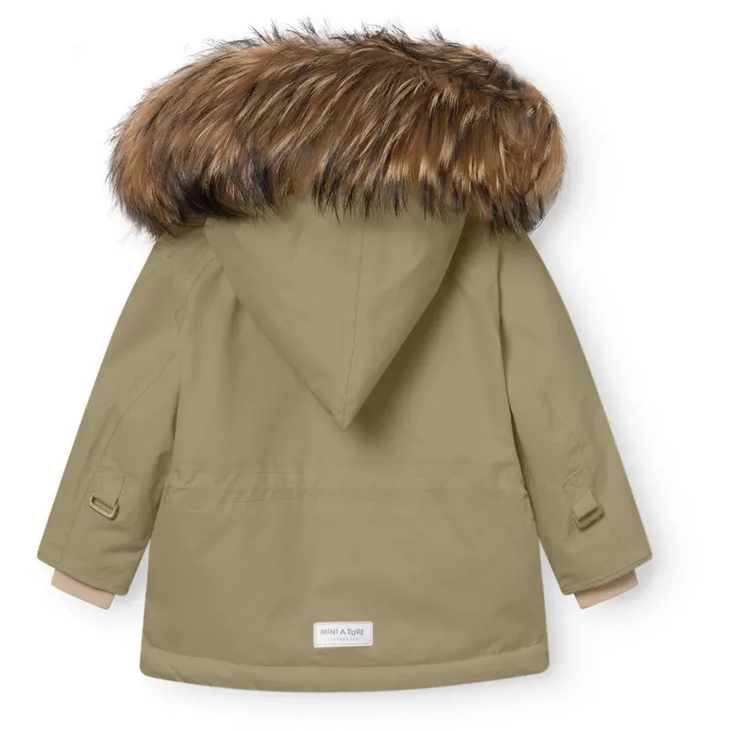 Mini A Ture Aloe Green Matwang Fleece Lined Winter Jacket Fur. Grs 4