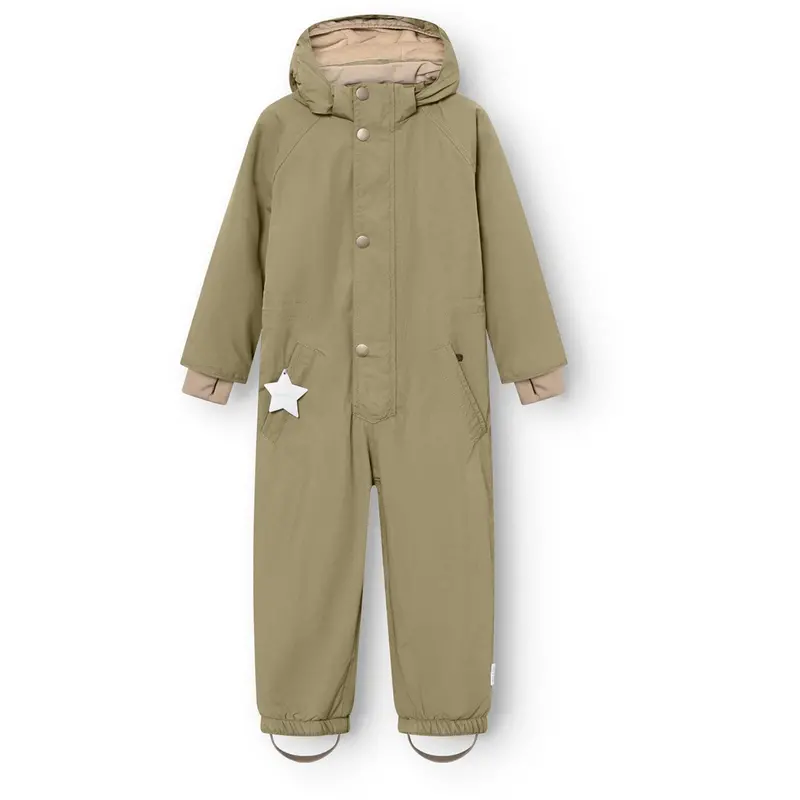 Mini A Ture Aloe Green Matwanni Fleece Lined Snowsuit. Grs 1