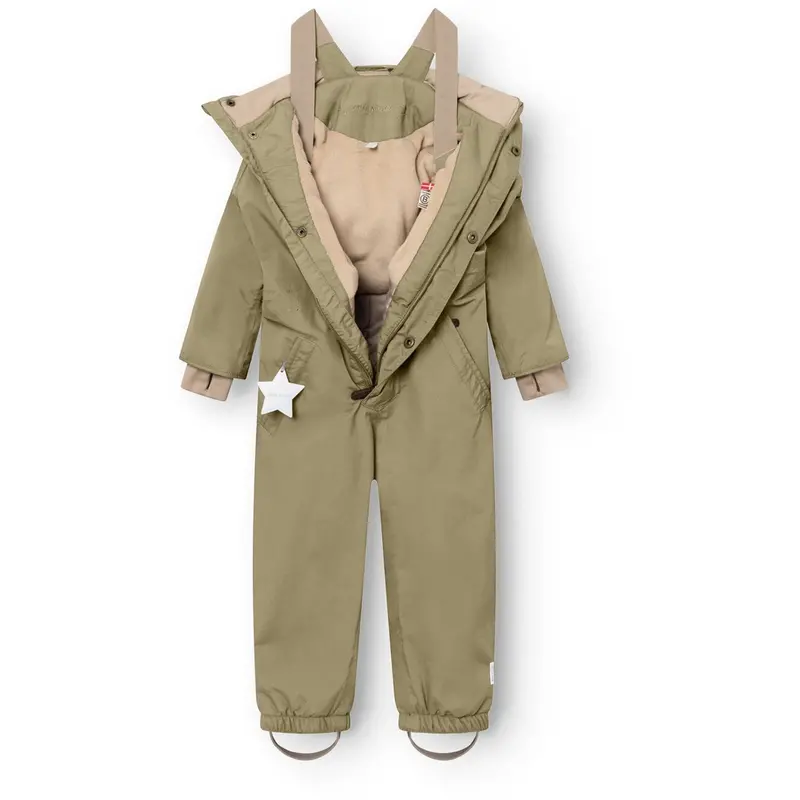 Mini A Ture Aloe Green Matwanni Fleece Lined Snowsuit. Grs 2