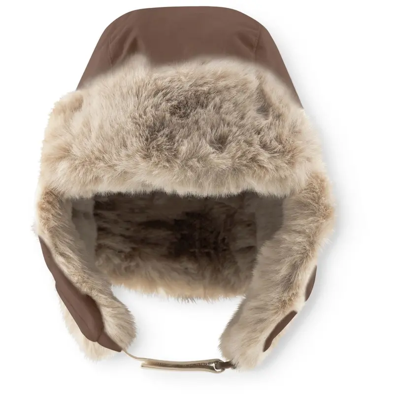 Mini A Ture Chestnut Brown Matcrister Teddy Lined Winter Hood 1