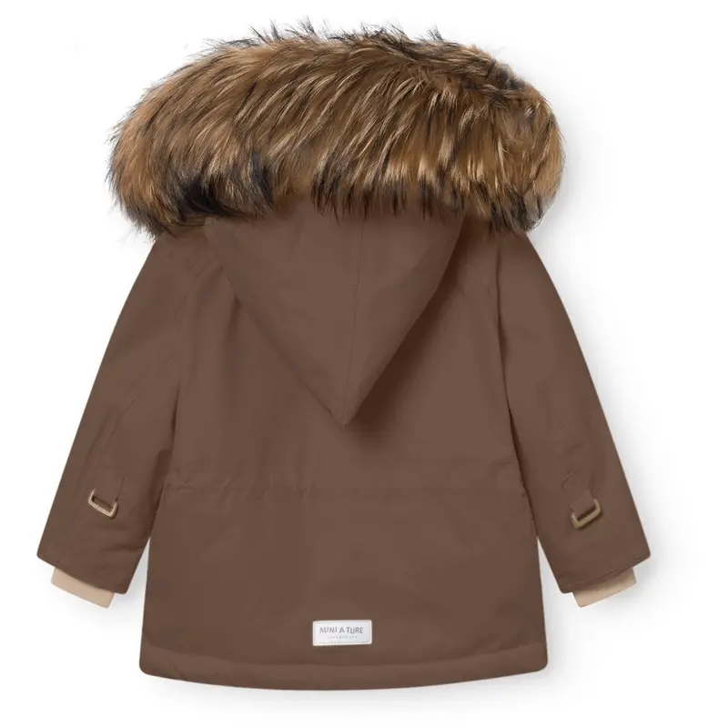 Mini A Ture Chestnut Brown Matwang Fleece Lined Winter Jacket Fur. Grs 4