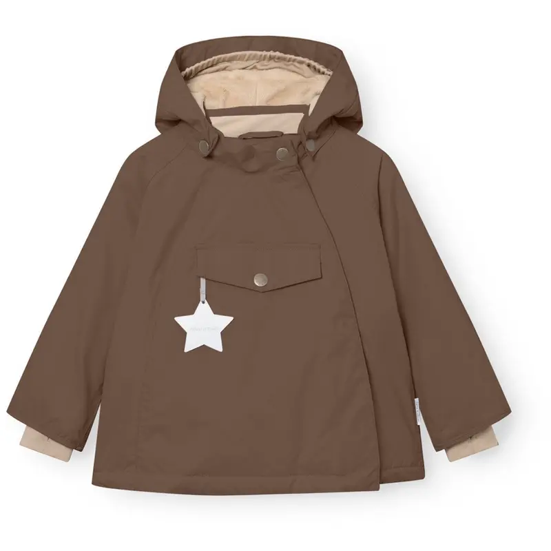 Mini A Ture Chestnut Brown Matwang Fleece Lined Winter Jacket. Grs 1
