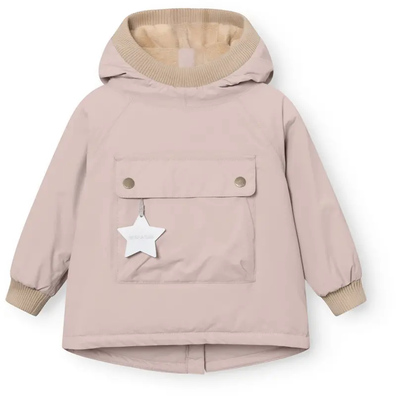 Mini A Ture Cloudy Rose Matbabywen Fleece Lined Winter Anorak. Grs 1