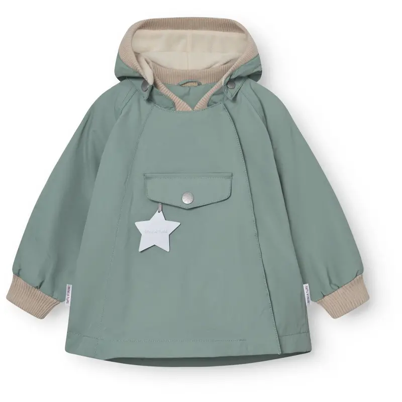 Mini A Ture Granite Green Matwai Fleece Lined Jacket. Grs 1