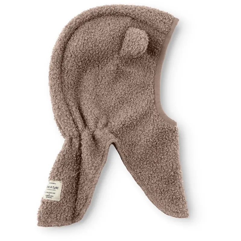 Mini A Ture Grey Brown Matjeffi Teddyfleece Elephant Hood. Grs 1