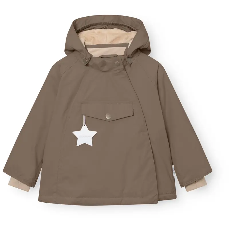 Mini A Ture Morel Grey Matwang Fleece Lined Winter Jacket. Grs 1