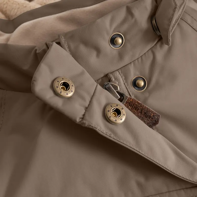Mini A Ture Morel Grey Matwang Fleece Lined Winter Jacket. Grs 2